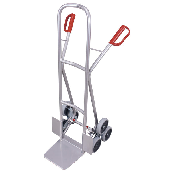 Aluminium Treppenkarre mit 2 dreiarmigen Radsternen