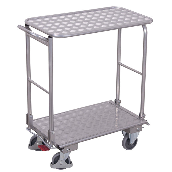 Aluminium Klappbügelwagen mit 2 Etagen