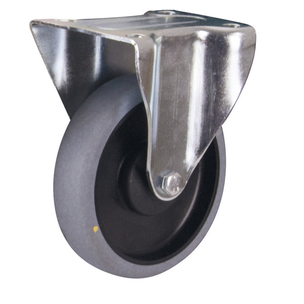 Bockrolle elektrisch leitfähig, 125 x 32 mm, grau