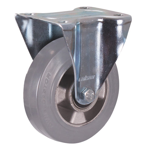 VARIOfit Bockrolle Elastikvollgummi, 160 x 50 mm, grau bpg-160.012