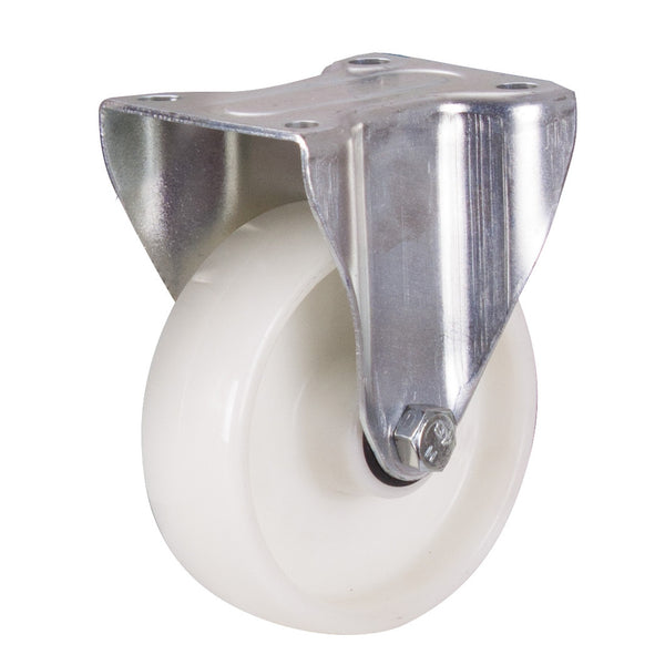 Bockrolle Polyamid, 125 x 38 mm, weiß