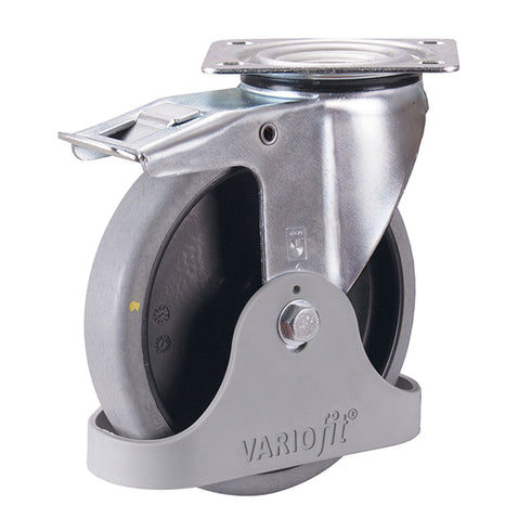 VARIOfit Bremsrolle elektrisch leitfähig, 200 x 40 mm, grau dpg-200.036