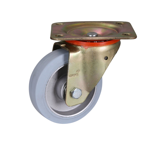 VARIOfit Lenkrolle Elastikvollgummi, 125 x 45 mm, grau lpg-125.039
