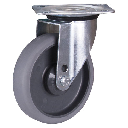 VARIOfit Lenkrolle thermoplastisch, 125 x 30 mm, grau lpg-125.050