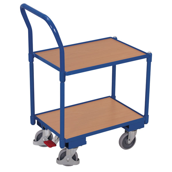 VARIOfit Euro-System-Roller mit 2 Ladeflächen (10 mm Rand) und Schiebebügel sw-410.552