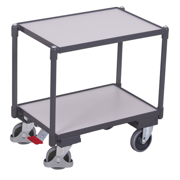ESD Euro-Systemroller mit 2 Ladeflächen (10 mm Rand)