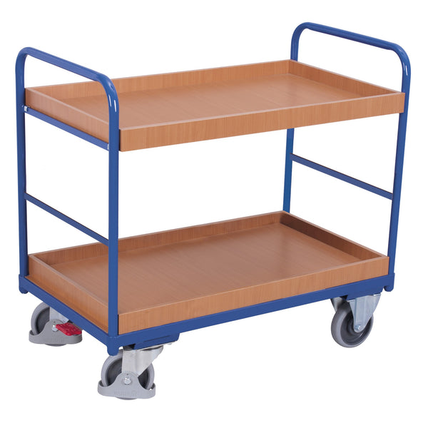 Etagenwagen niedrig, 1 Etage + 2 Tabletts