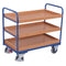 VARIOfit Etagenwagen niedrig, 3 Etagen + 1 Tablett sw-500.209