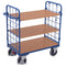 VARIOfit Etagenwagen niedrig mit Gitterwänden, 3-Wand sw-500.235