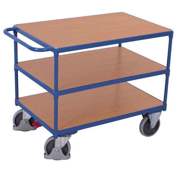 VARIOfit Schwerer Tischwagen mit 3 Ladeflächen sw-500.650