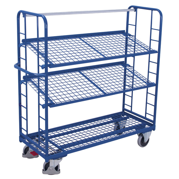 Etagenwagen mit 3 Drahtgitterböden