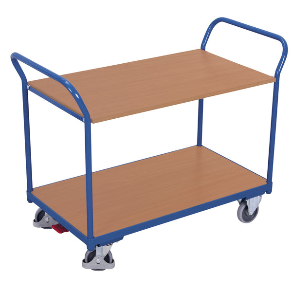 VARIOfit Tischwagen mit 2 Ladeflächen, kompakte Ausführung sw-600.502