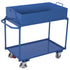 VARIOfit Tischwagen mit 2 Ladeflächen und abnehmbarer Wanne sw-600.507