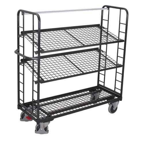Etagenwagen mit 3 Drahtgitterböden