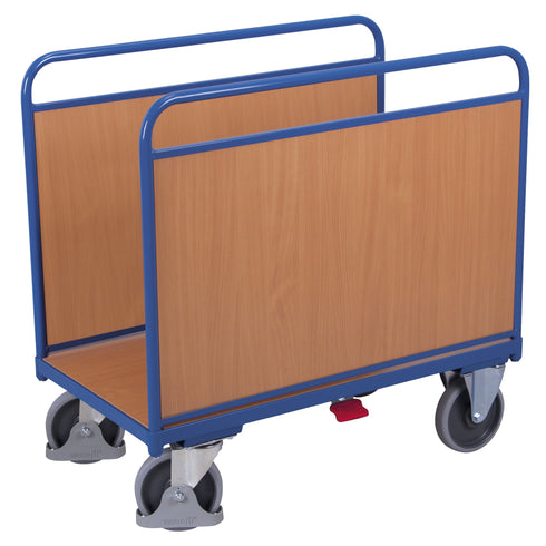 Seitenbügelwagen mit Holzwänden