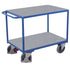 VARIOfit Schwerer Tischwagen mit 2 Zinkblechladeflächen sw-700.505