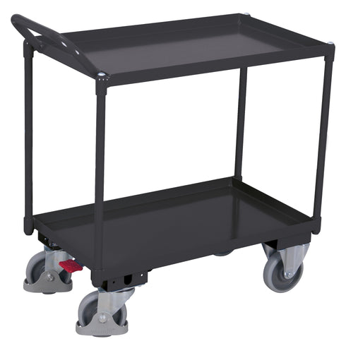 Tischwagen mit 2 Ladeflächen mit abnehmbarer Wanne