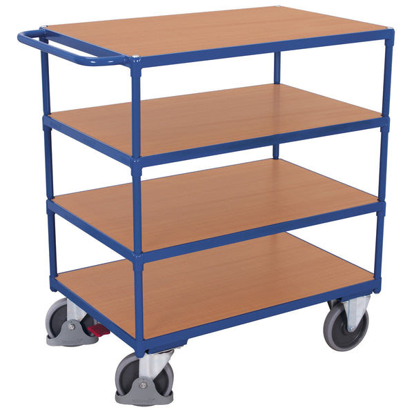 VARIOfit Schwerer Tischwagen mit 4 Ladeflächen sw-700.700