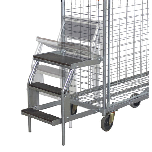 VARIOfit Trittleiter mit 3 Stufen für Kommissionierwagen zsw-200.000