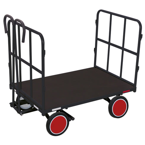 Handpritschenwagen mit 2 Rohrgitterwänden 700 kg