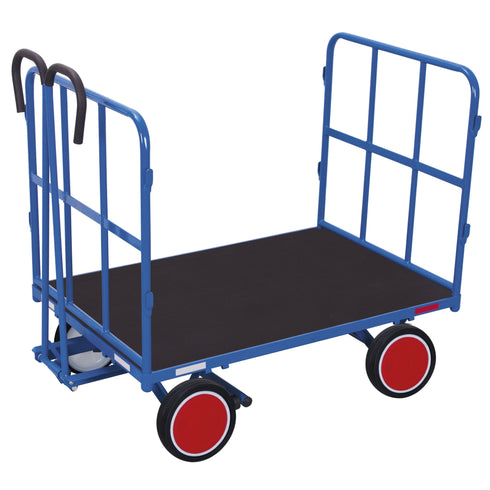 Handpritschenwagen mit 2 Rohrgitterwänden 700 kg