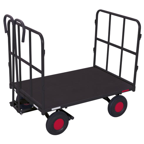 Handpritschenwagen mit 2 Rohrgitterwänden 700 kg