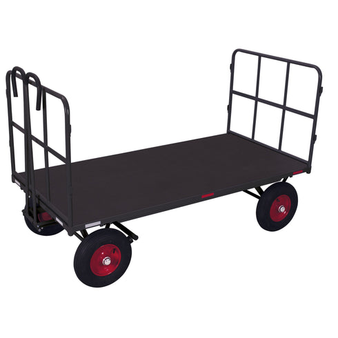 Handpritschenwagen mit 2 Rohrgitterwänden 1.000 kg