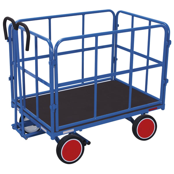 VARIOfit Handpritschenwagen mit 4 Rohrgitterwänden 700 kg zu-45101