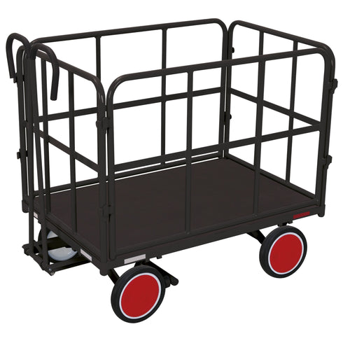 Handpritschenwagen mit 4 Rohrgitterwänden 700 kg