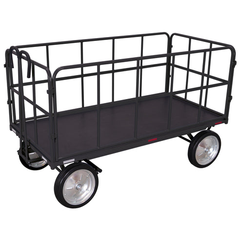Handpritschenwagen mit 4 Rohrgitterwänden 1.250 kg