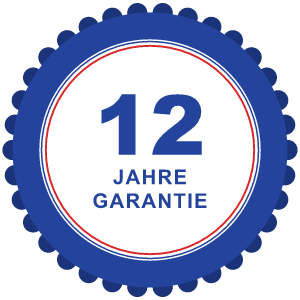 12 Jahre Garantie